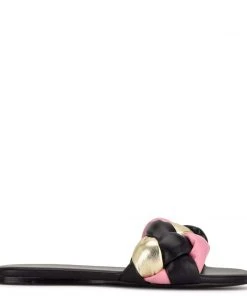 Nine West Weave Got You Lula Flat Slide Sandals