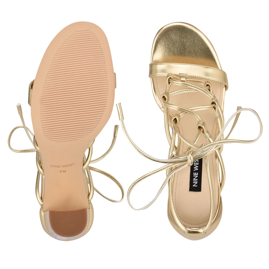 Nine West Maeko Heeled Strappy Sandals 7 Nine West Maeko Heeled Strappy Sandals