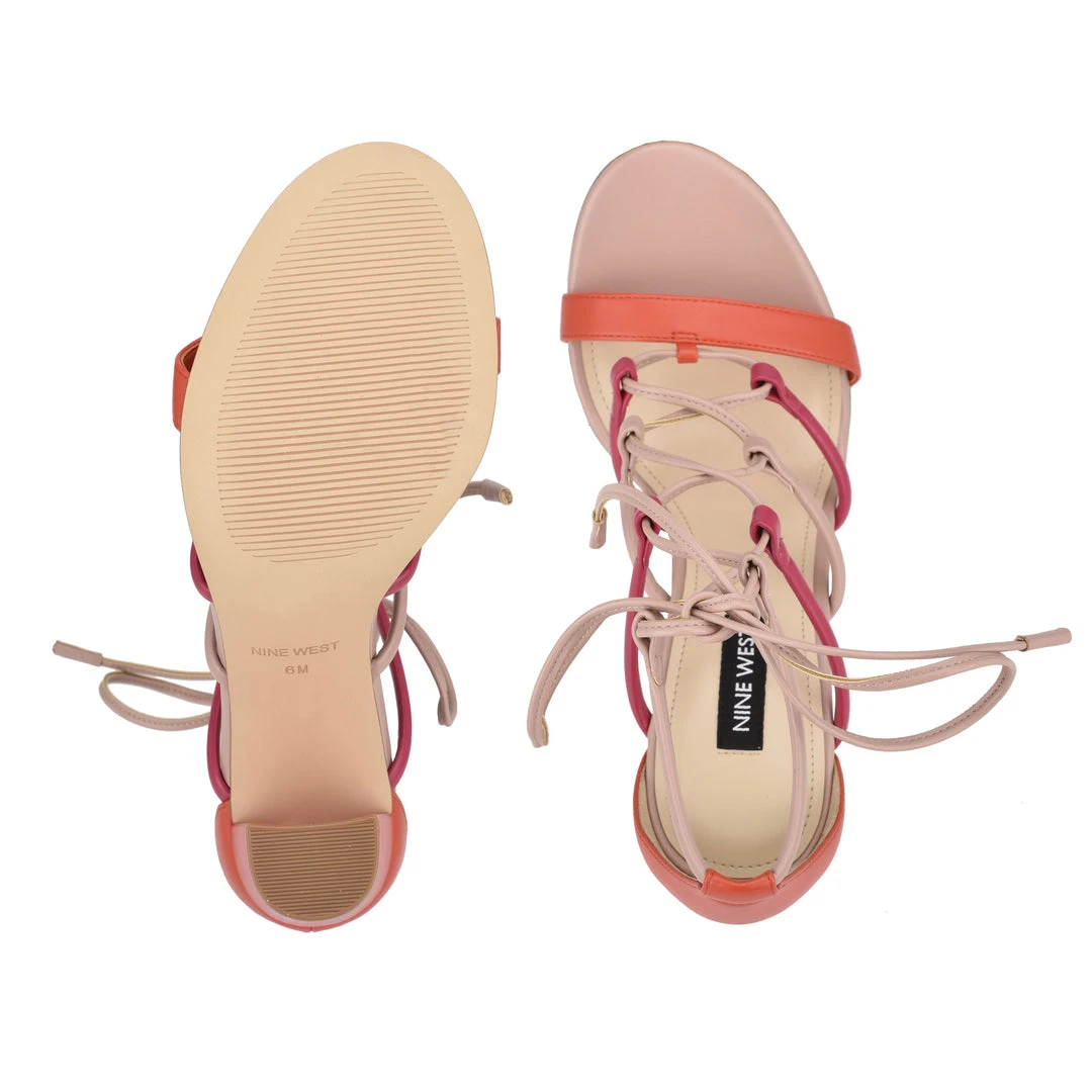 Nine West Maeko Heeled Strappy Sandals 7 Nine West Maeko Heeled Strappy Sandals
