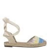 Nine West Lace It Up Mage Flat Ankle Wrap Espadrille Sandal 1 Nine West Lace It Up Mage Flat Ankle Wrap Espadrille Sandal