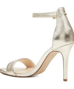 Nine West Mana Ankle Strap Sandals Metallic Mindset 10 Nine West Mana Ankle Strap Sandals Metallic Mindset