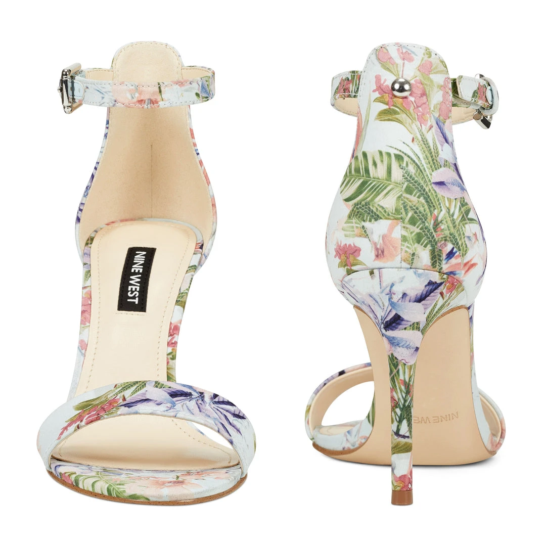 Nine West Heels Mana Ankle Strap Sandals 7 Nine West Heels Mana Ankle Strap Sandals