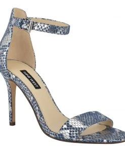 Nine West Metallic Mindset Mana Ankle Strap Sandals