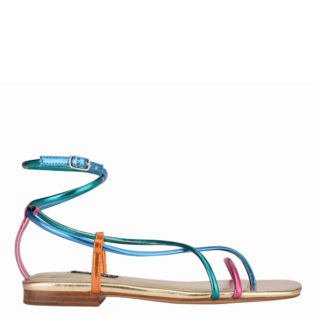 Nine West Mandie Strappy Flat Sandals 3 Nine West Mandie Strappy Flat Sandals