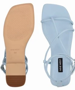 Nine West Mandie Strappy Flat Sandals Lace It Up