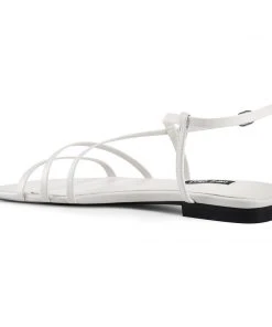 Nine West Mani Strappy Flat Sandals Flats