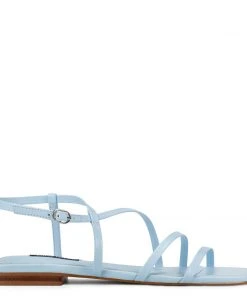 Nine West Mani Strappy Flat Sandals Flats