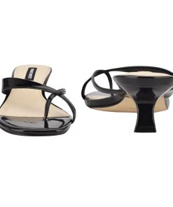 Nine West Heel Appeal Marigol Heeled Thong Sandals 10 Nine West Heel Appeal Marigol Heeled Thong Sandals