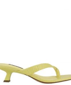 Nine West Marigol Heeled Thong Sandals Color Pop