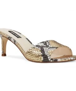 Nine West Marina Heeled Slide Sandals Heel Appeal 9 Nine West Marina Heeled Slide Sandals Heel Appeal