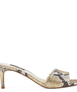 Nine West Marina Heeled Slide Sandals Heel Appeal