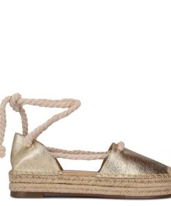 Nine West Meaks Ankle Wrap Espadrille Flats