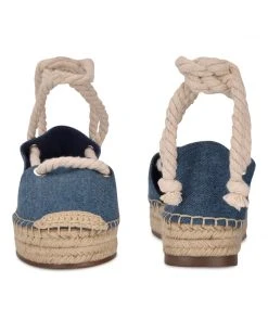 Nine West Meaks Ankle Wrap Espadrille Flats Lace It Up