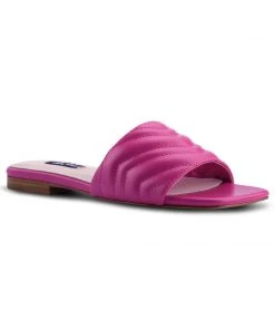 Nine West Mends Flat Slide Sandals Color Pop