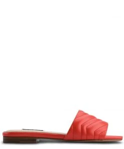 Nine West Mends Flat Slide Sandals Color Pop