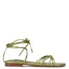 Nine West Lace It Up Minus Ankle Wrap Flat Sandals