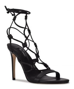 Nine West Mix Ankle Wrap Sandals Lace It Up