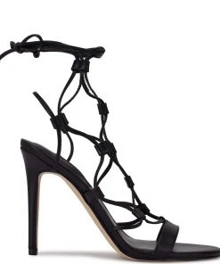 Nine West Mix Ankle Wrap Sandals Lace It Up