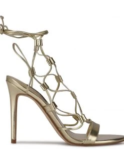 Nine West Mix Ankle Wrap Sandals Lace It Up