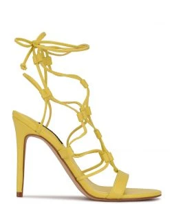 Nine West Mix Ankle Wrap Sandals Lace It Up