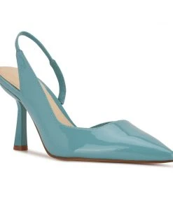 Nine West Mollie Pointy Toe Heeled Slingbacks Color Pop 8 Nine West Mollie Pointy Toe Heeled Slingbacks Color Pop