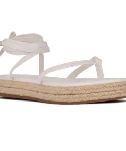 Nine West Monee Ankle Wrap Flat Sandals