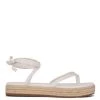 Nine West Monee Ankle Wrap Flat Sandals 2 Nine West Monee Ankle Wrap Flat Sandals