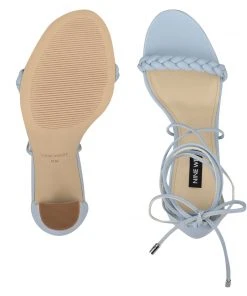 Nine West Lace It Up Monikka Ankle Wrap Heeled Sandal
