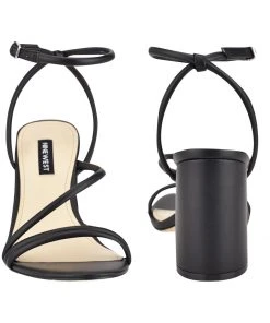 Nine West Nelly Heeled Strappy Sandals Heels 10 Nine West Nelly Heeled Strappy Sandals Heels