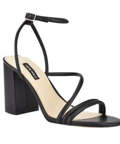 Nine West Nelly Heeled Strappy Sandals Heels 8 Nine West Nelly Heeled Strappy Sandals Heels