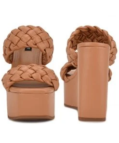 Nine West Nessie Platform Slide Sandals Weave Got You 10 Nine West Nessie Platform Slide Sandals Weave Got You