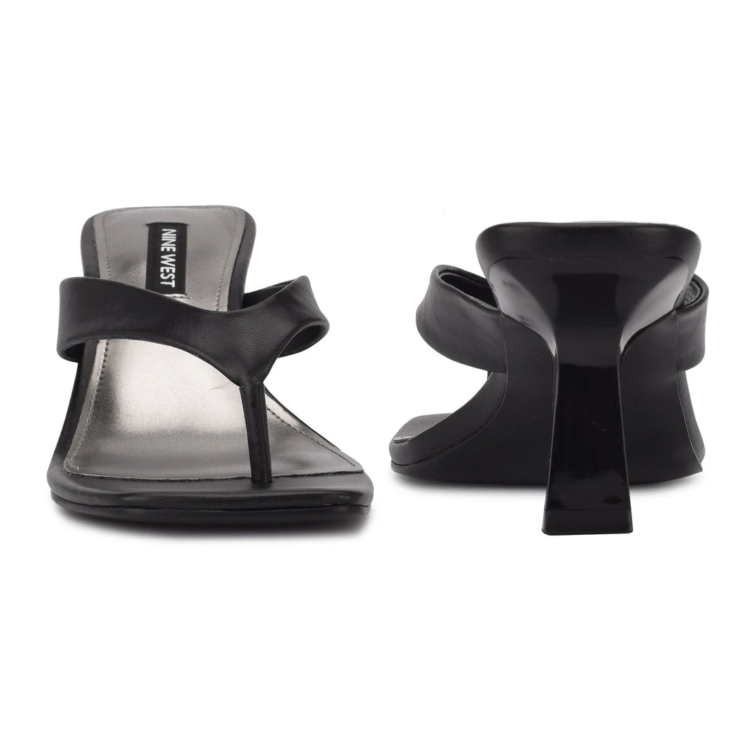 Nine West Nest Heeled Thong Sandals Y2K Revival 6 Nine West Nest Heeled Thong Sandals Y2K Revival