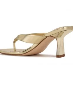 Nine West Y2K Revival Nest Heeled Thong Sandals 9 Nine West Y2K Revival Nest Heeled Thong Sandals