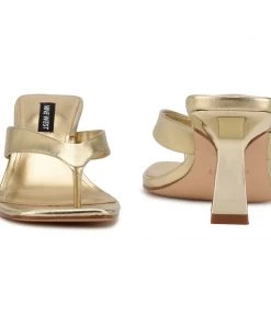 Nine West Y2K Revival Nest Heeled Thong Sandals 10 Nine West Y2K Revival Nest Heeled Thong Sandals
