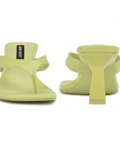 Nine West Y2K Revival Nest Heeled Thong Sandals 10 Nine West Y2K Revival Nest Heeled Thong Sandals