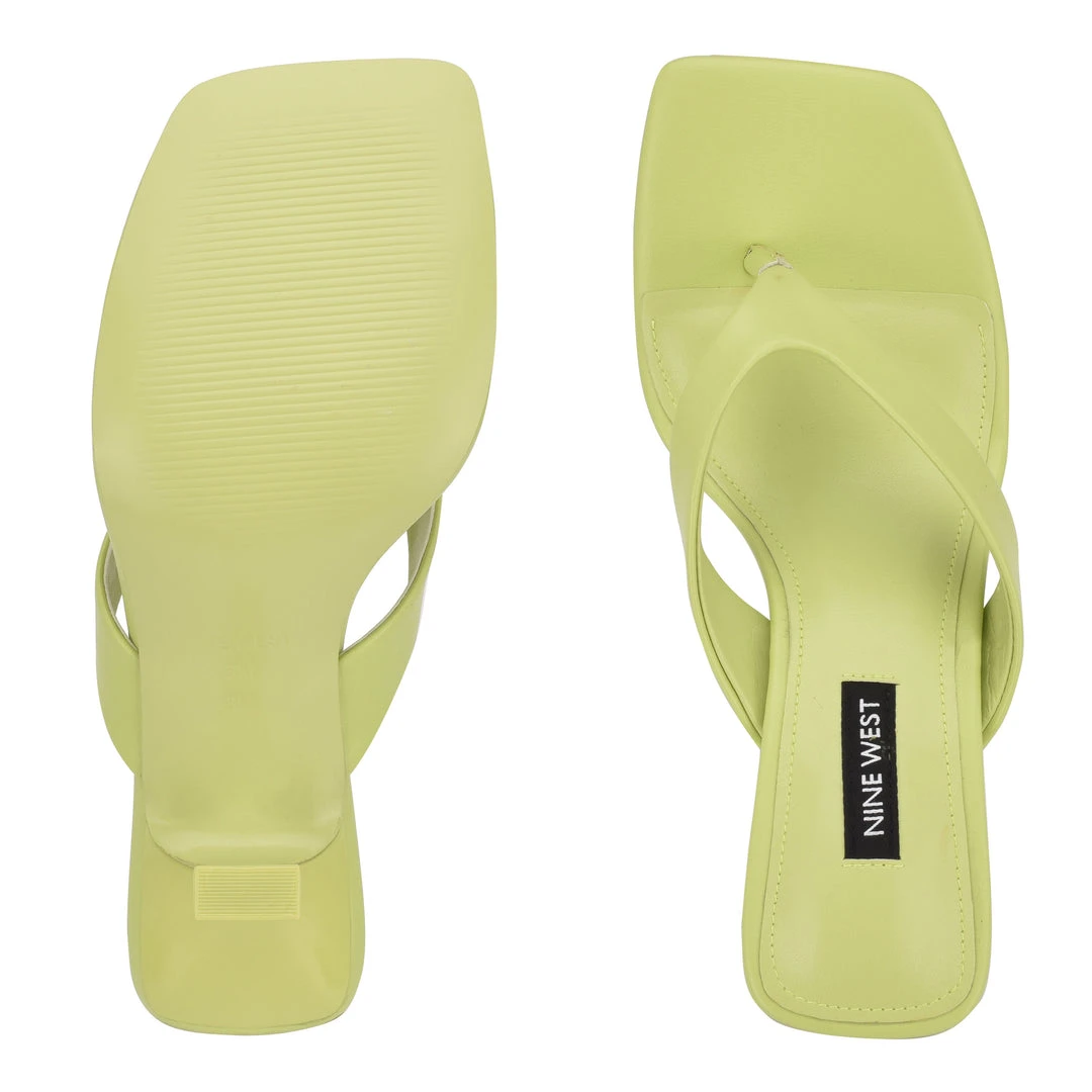 Nine West Y2K Revival Nest Heeled Thong Sandals 7 Nine West Y2K Revival Nest Heeled Thong Sandals