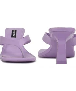 Nine West Nest Heeled Thong Sandals 10 Nine West Nest Heeled Thong Sandals