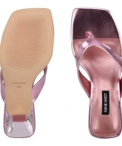 Nine West Y2K Revival Nest Heeled Thong Sandals 11 Nine West Y2K Revival Nest Heeled Thong Sandals