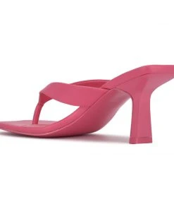 Nine West Y2K Revival Nest Heeled Thong Sandals 9 Nine West Y2K Revival Nest Heeled Thong Sandals