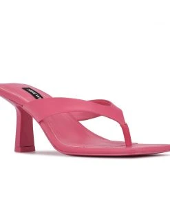 Nine West Y2K Revival Nest Heeled Thong Sandals