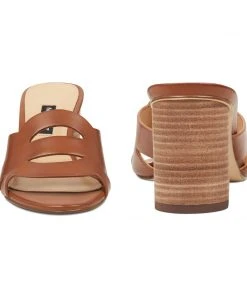 Nine West Nevaeh Slide Sandals Heels 12 Nine West Nevaeh Slide Sandals Heels