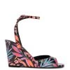 Nine West Nevr Ankle Strap Wedge Sandals Weave Got You