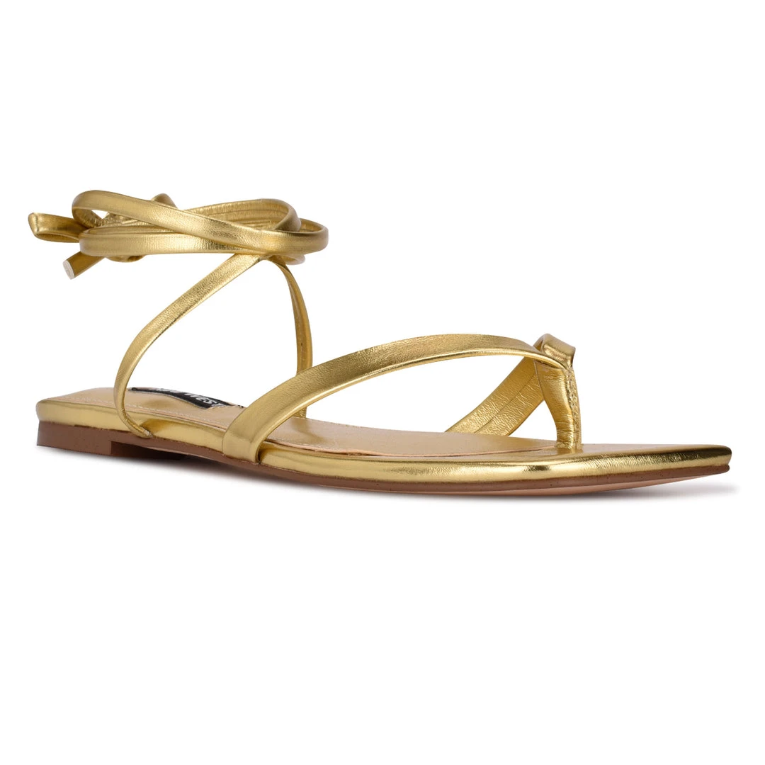 Nine West News Ankle Wrap Flat Sandals Lace It Up 4 Nine West News Ankle Wrap Flat Sandals Lace It Up