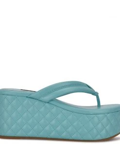 Nine West Newya Platform Thong Sandals