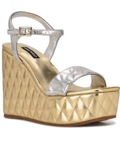 Nine West Nila Platform Sandals 8 Nine West Nila Platform Sandals