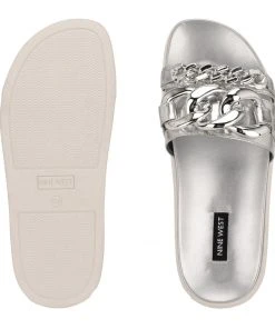 Nine West Nope Platform Slide Sandals New