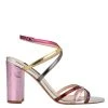 Nine West Obvi Ankle Strap Dress Sandals Metallic Mindset