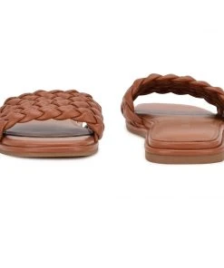 Nine West Ohhi Flat Slide Sandals 10 Nine West Ohhi Flat Slide Sandals