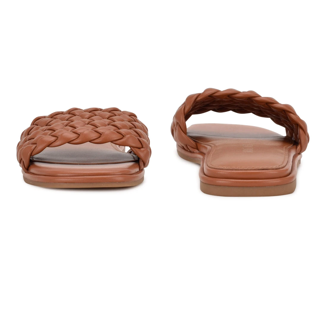 Nine West Ohhi Flat Slide Sandals 6 Nine West Ohhi Flat Slide Sandals