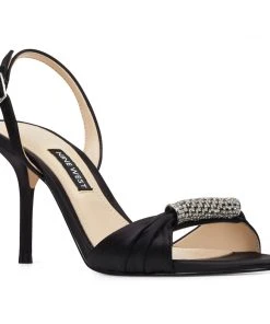 Nine West Ondrea Open Toe Slingback Sandals Heels 9 Nine West Ondrea Open Toe Slingback Sandals Heels
